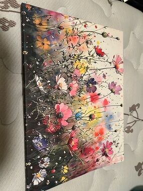 Vibrant Wildflower Canvas Art - Colorful Floral Print